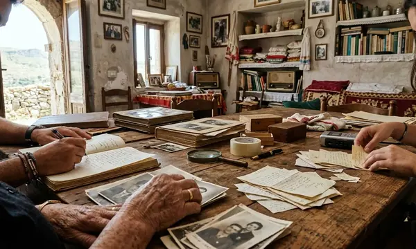Cómo crear un archivo familiar siciliano con fotografías, cartas y relatos orales