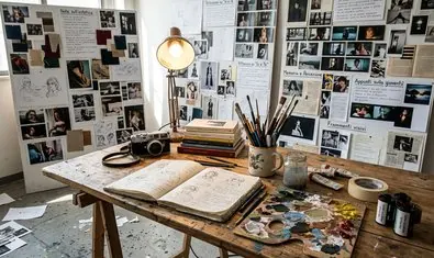 Visualización de pensamientos y notas creativas